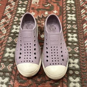 Girls native purple shoes